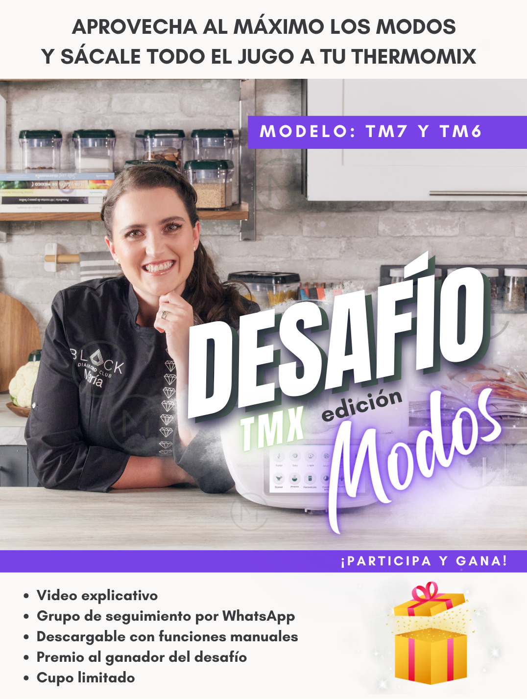 desafío thermomix edición pantalla de modos