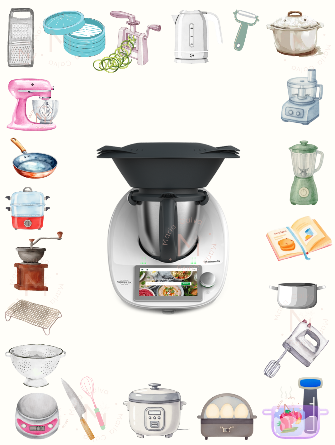 MAS DE 20 UTENSILIOS DE COCINA EN TU THERMOMIX 