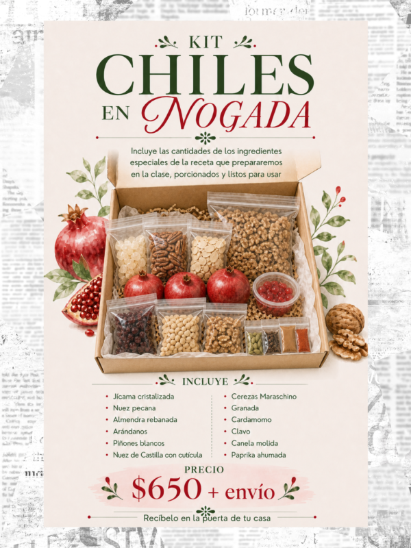 Kit de Ingredientes especiales para Chiles en Nogada